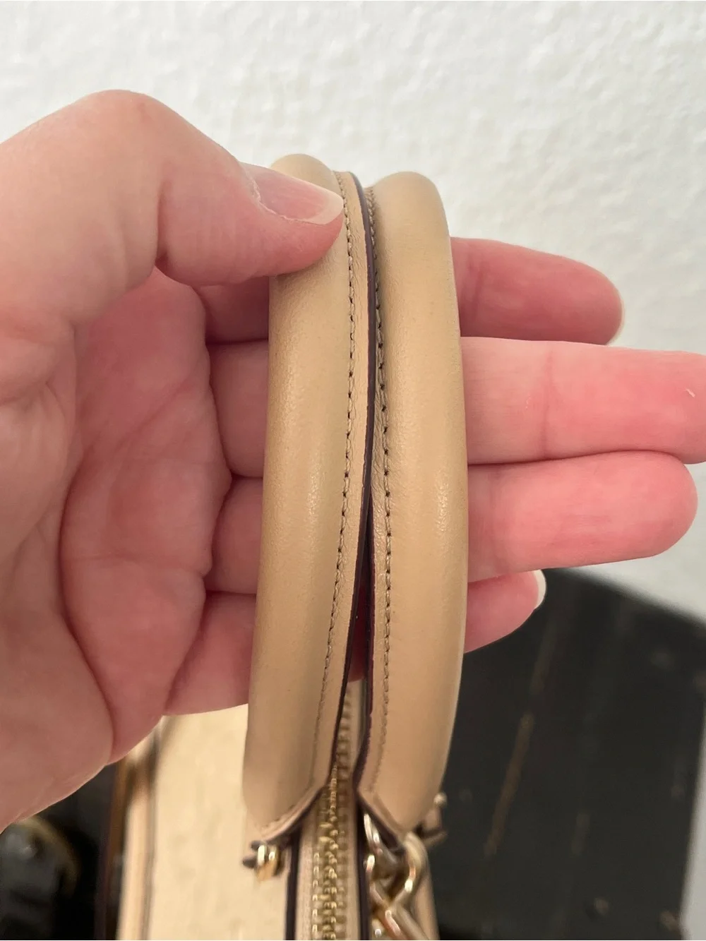 Coach Dome Satchel in Nude Beige Patent Leather